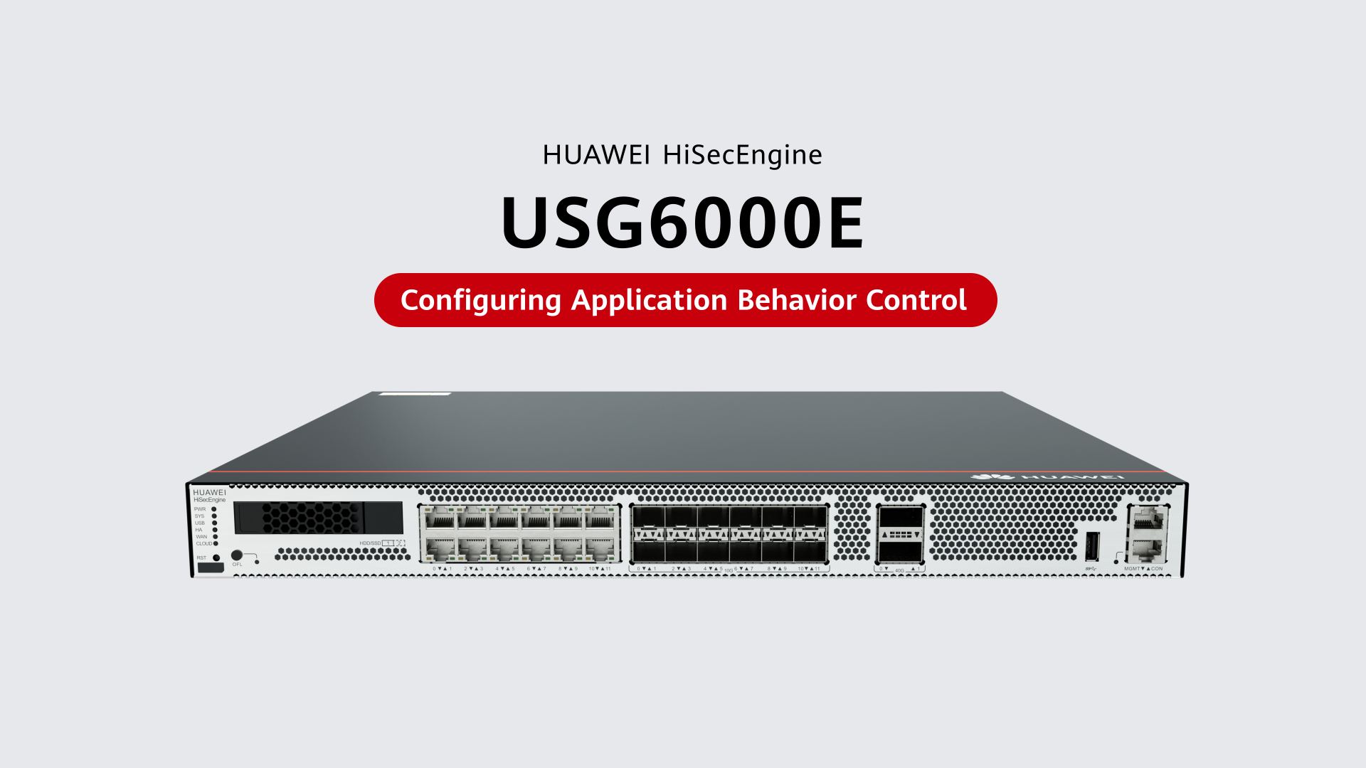 How to Configure Application Behavior Control on the HUAWEI USG6000E